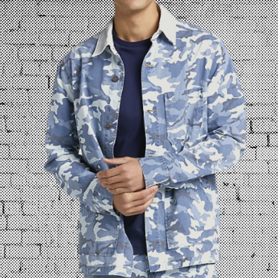 Paisley & Gray Slim Fit Camo Shirt Jacket ~ Nwt